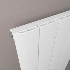 Withington 600 x 1230mm Aluminium Radiator - Matt White