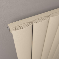 Malmesbury 1200 x 470mm Aluminium Radiator - Matt Cappuccino