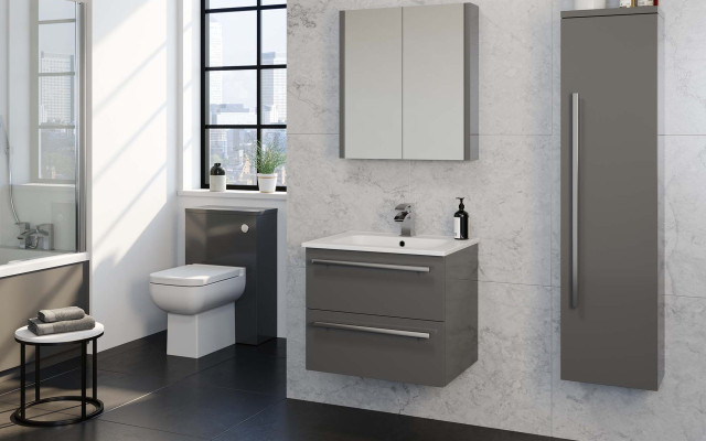 Purity Dark Gloss Grey-Family-Bathroom-Lifestyle