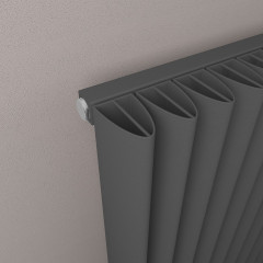 Witney 600 x 660mm Aluminium Radiator - Matt Anthracite